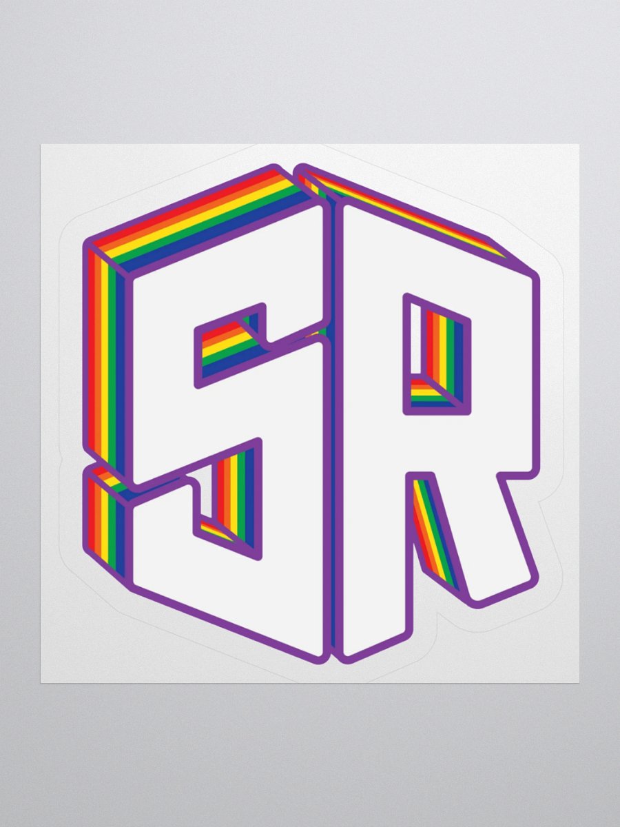 3D Rainbow Logo Sticker product image (1)