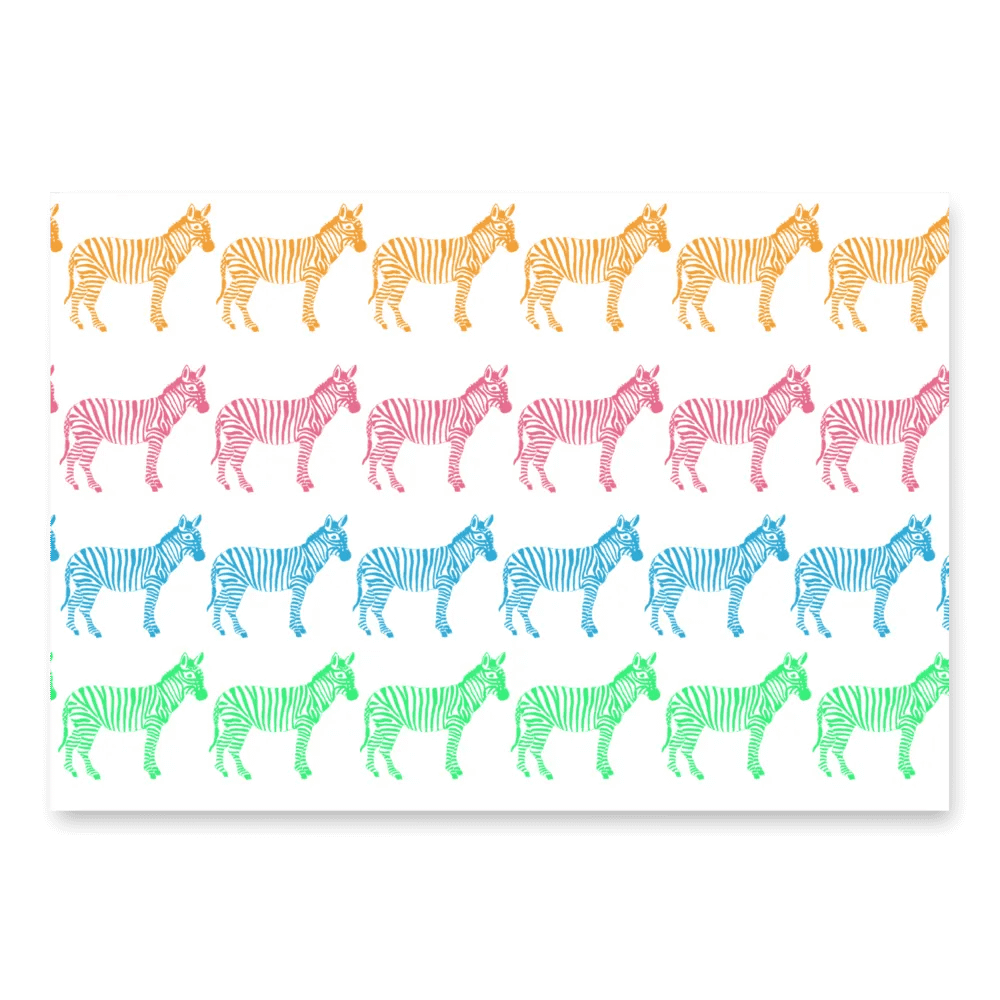 Happy Zebra Wrapping Paper product image (1)