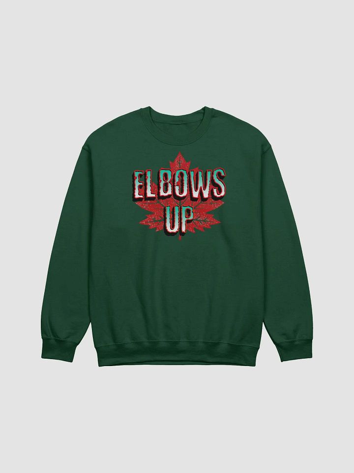 Elbows Up Maple Leaf Motivation Crewneck product image (5)