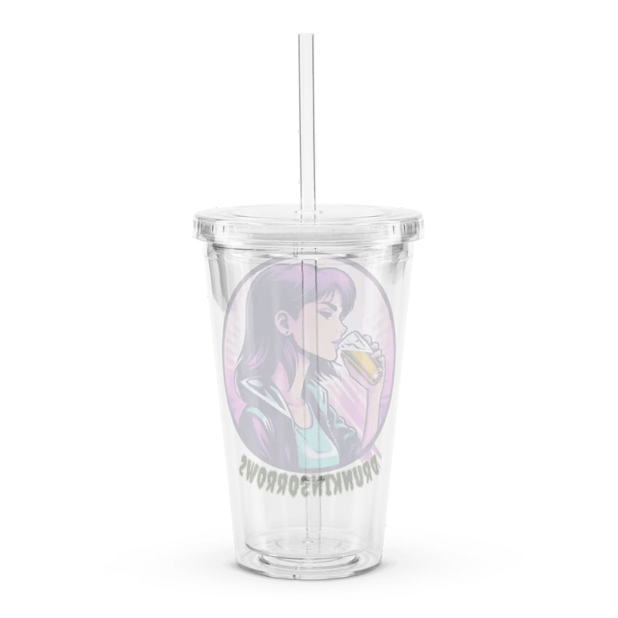 Double Wall Clear Plastic Tumbler (16 oz) product image (2)