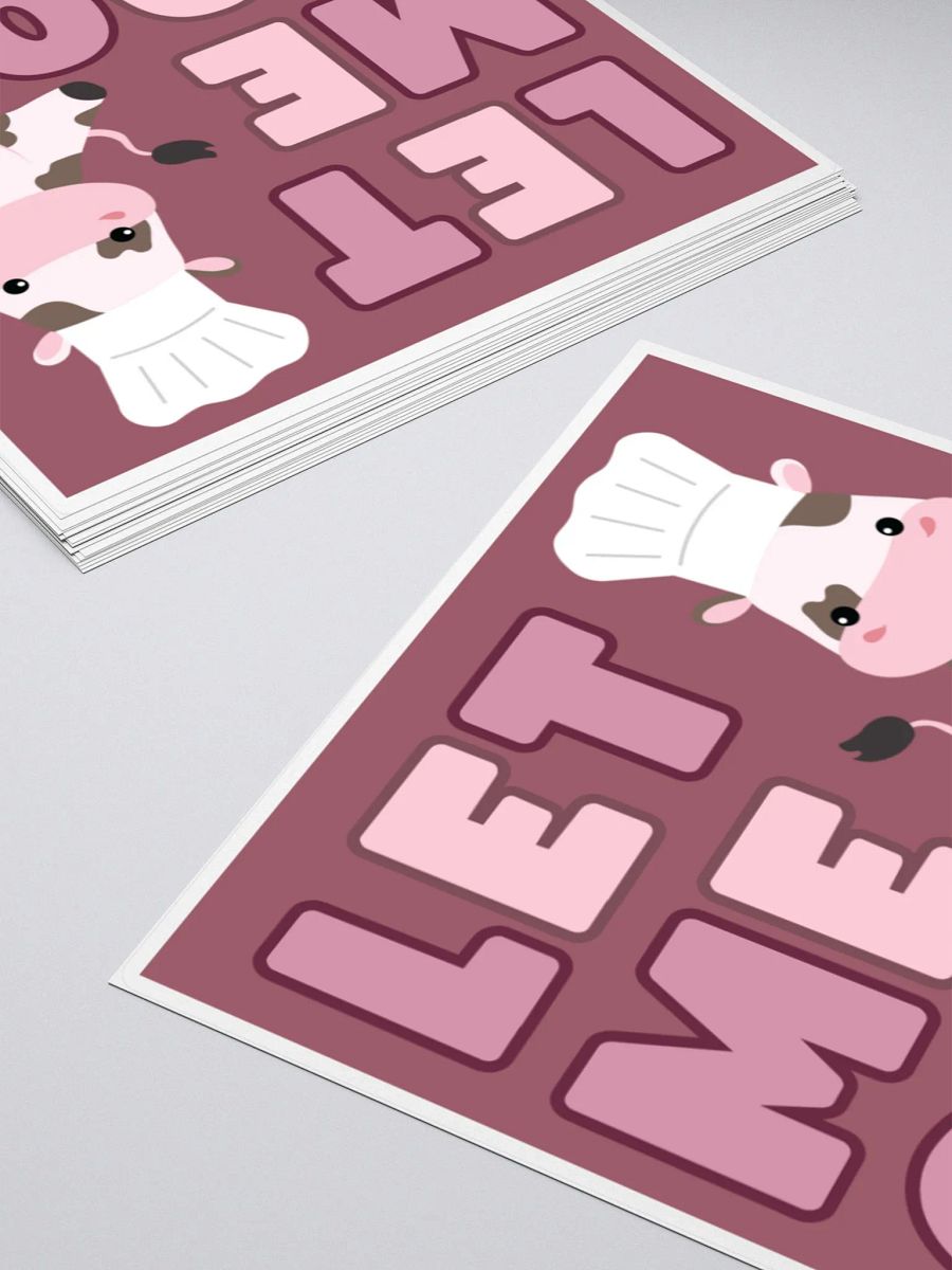 LET ME COOK Sticker product image (4)