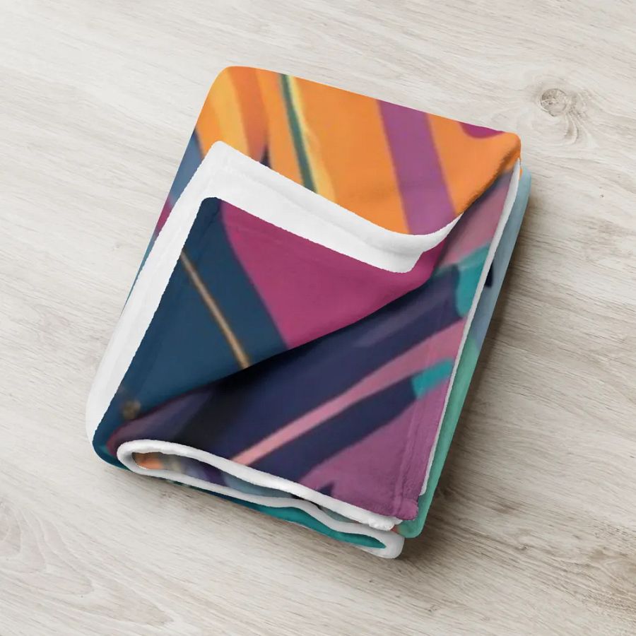 Watercolor 3D Eagle Throw Blanket product image (8)