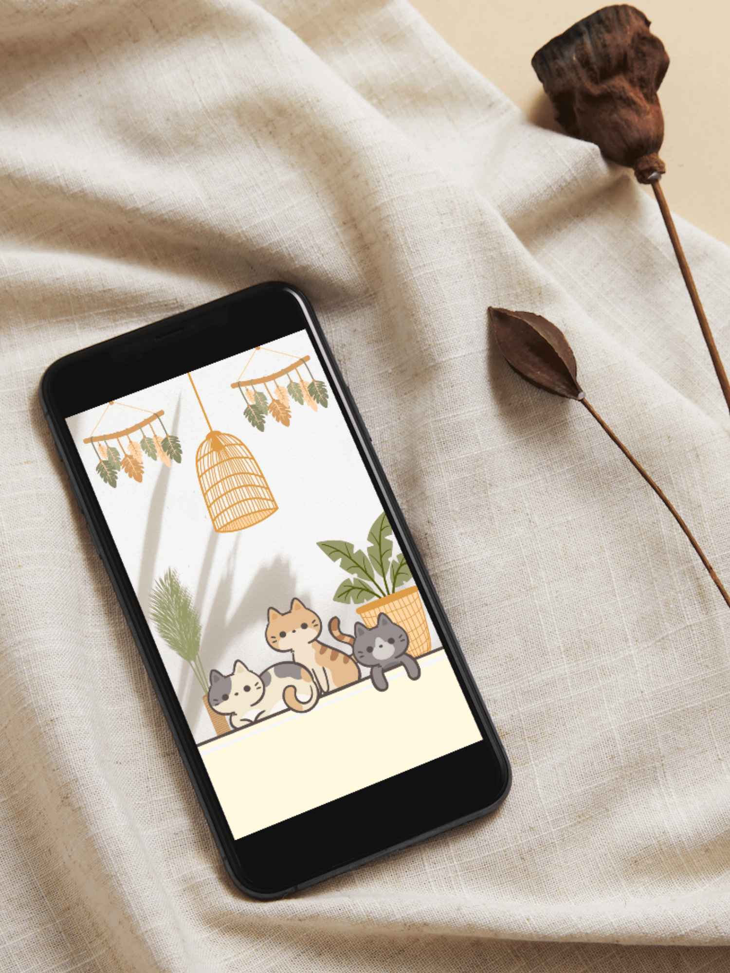 Aesthetic Cute Cat Phone Wallpaper (Set of 15) product image (3)