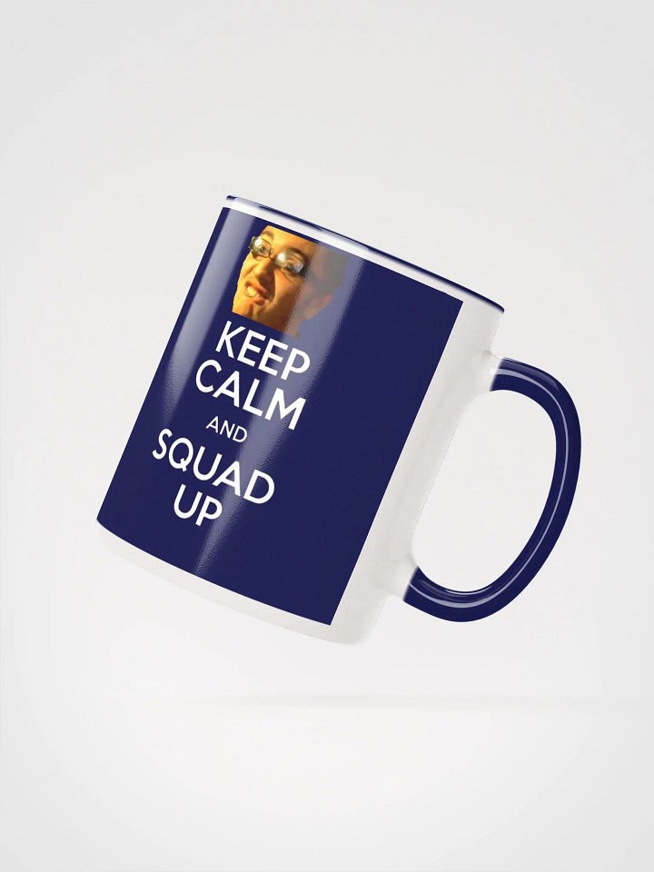 Keep Calm & Squad Up Mug (Dark Blue) product image (2)