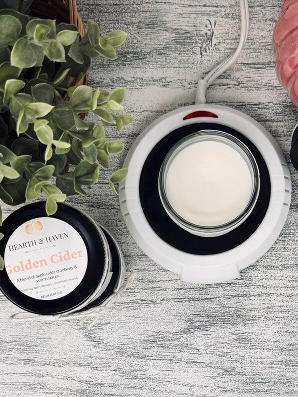 Golden Cider Wickless Candle | Hand-Poured Soy Wax product image (3)