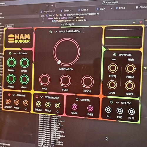 Say hi to Hamburger distortion plugin 🎵 🍔

For those of you wanting THICK 🍑 distortion with control to fine tune your sound, ...