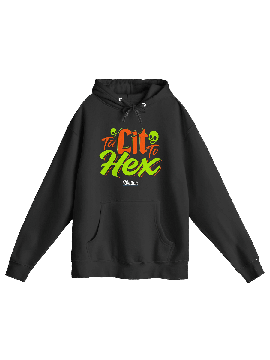 Too Lit to Hex – Funny Witchy Spooky Season Halloween Hoodie product image (1)
