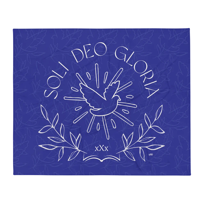 Soli Deo Gloria (Throw Blanket) product image (1)
