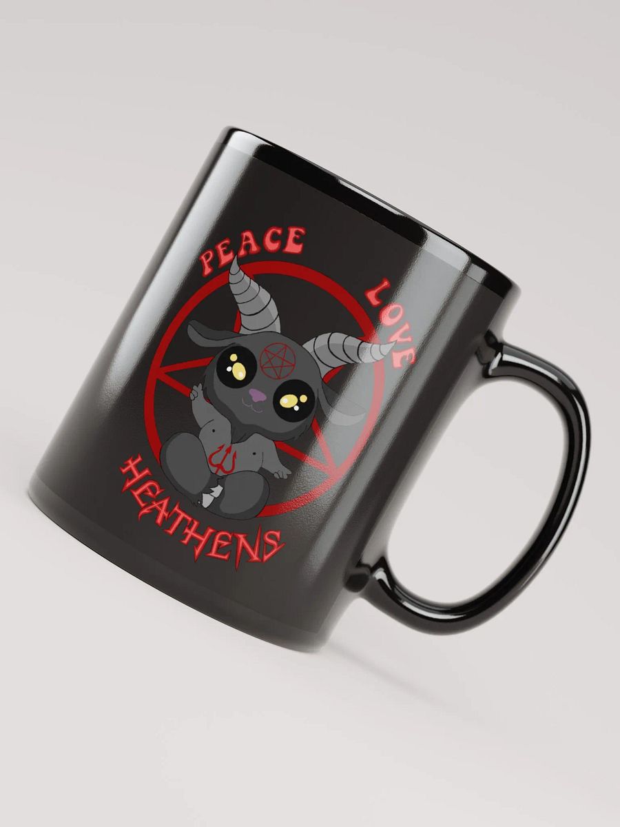 Peace, Love, Heathens Mug - Red product image (4)