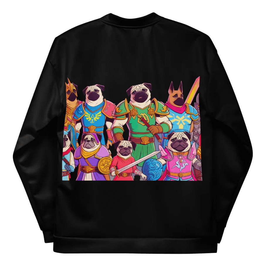 PugNation All-Over Print Bomber Jacket product image (11)