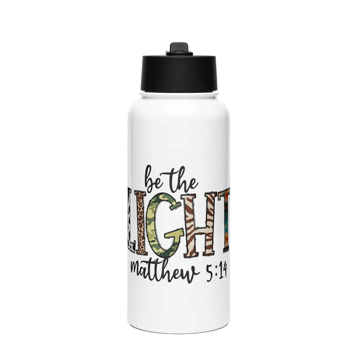Be the Light - Stainless Steel Sports Water Bottle product image (1)