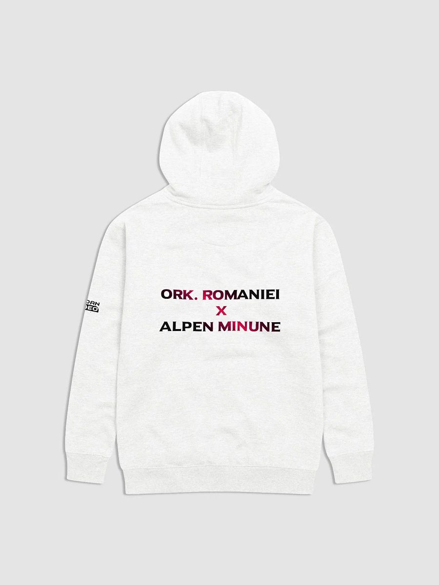 Hanorac Alb Unisex Ork. Romaniei X Alpen Minune V2 Premium Hoodie product image (1)