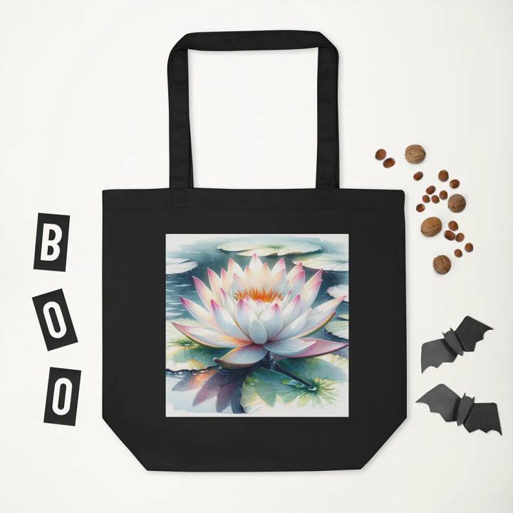 Eco Friendly Woodland Waterlily Tote Bag product image (2)