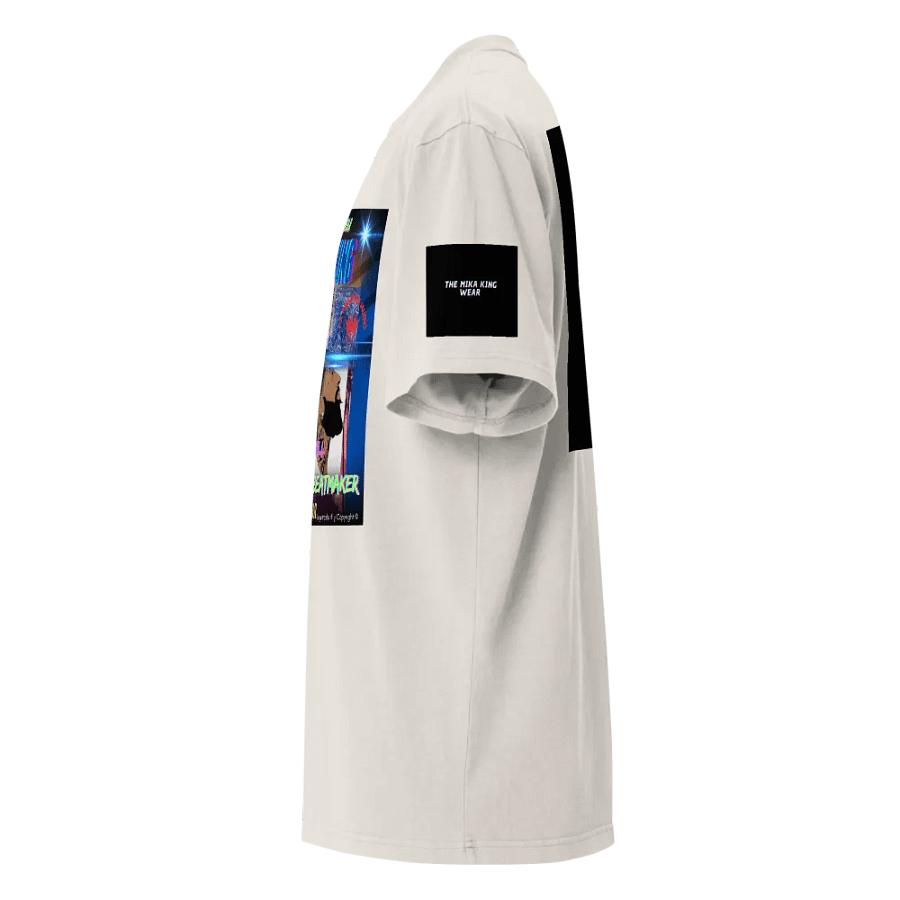 Camiseta premium de peso pesado para hombre de Cotton Heritage tHE mIKA kING Desing Model Gang Street Hussle Gang product image (4)