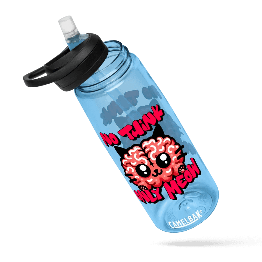 No think only meow sports bottle product image (63)