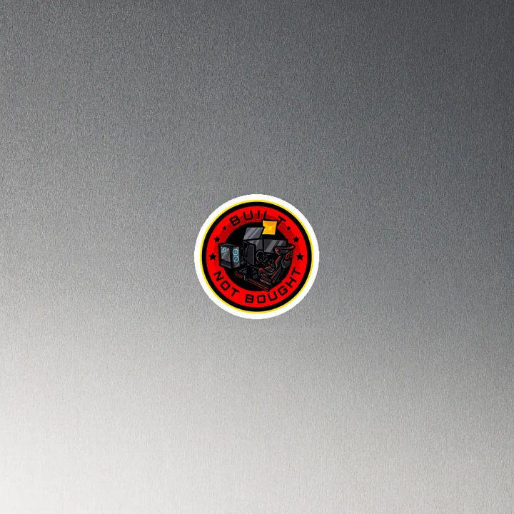 Built Not Bought Magnet product image (4)