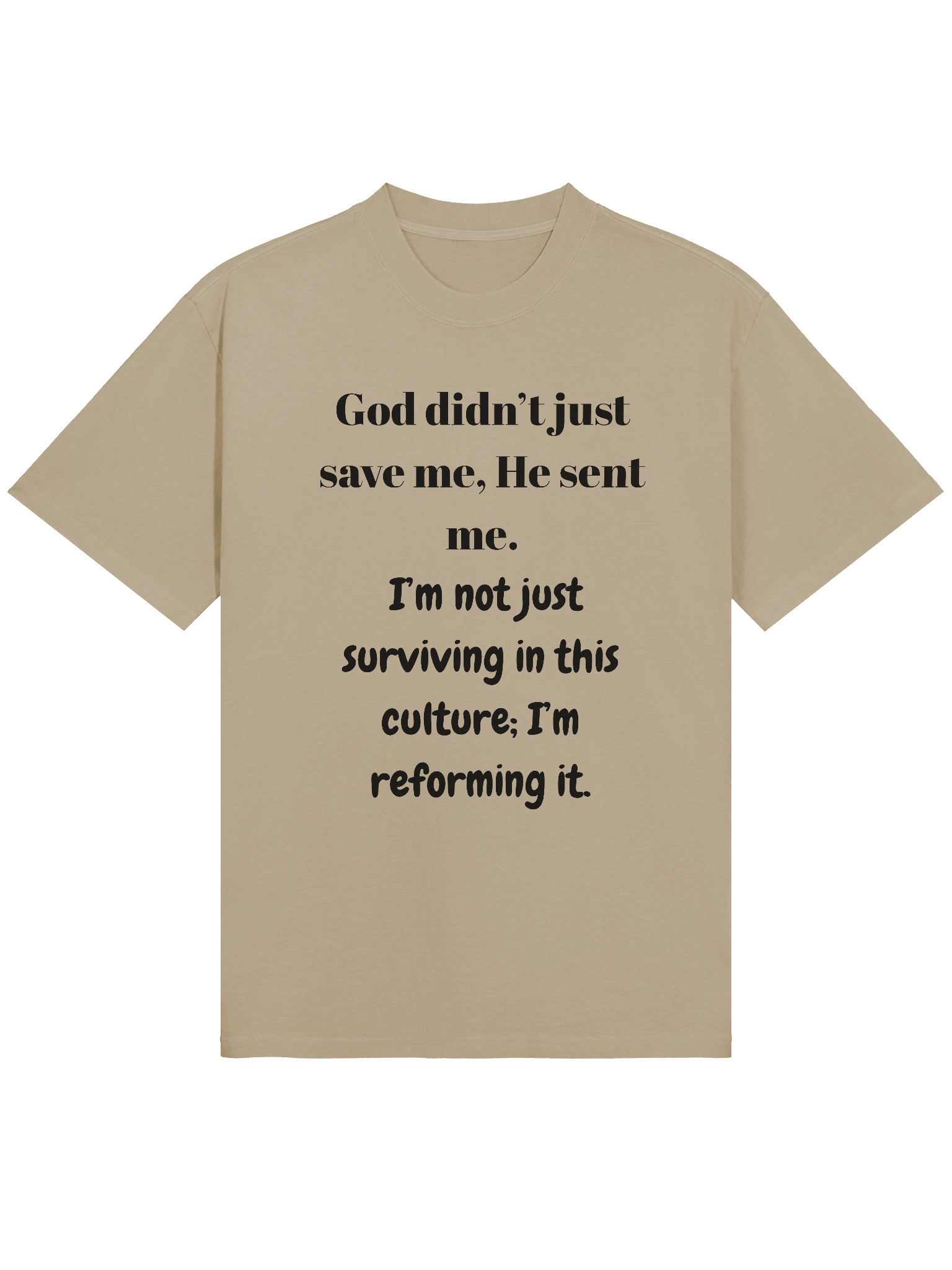 Embrace the Call Ethereal Black Oversized Tee product image (7)