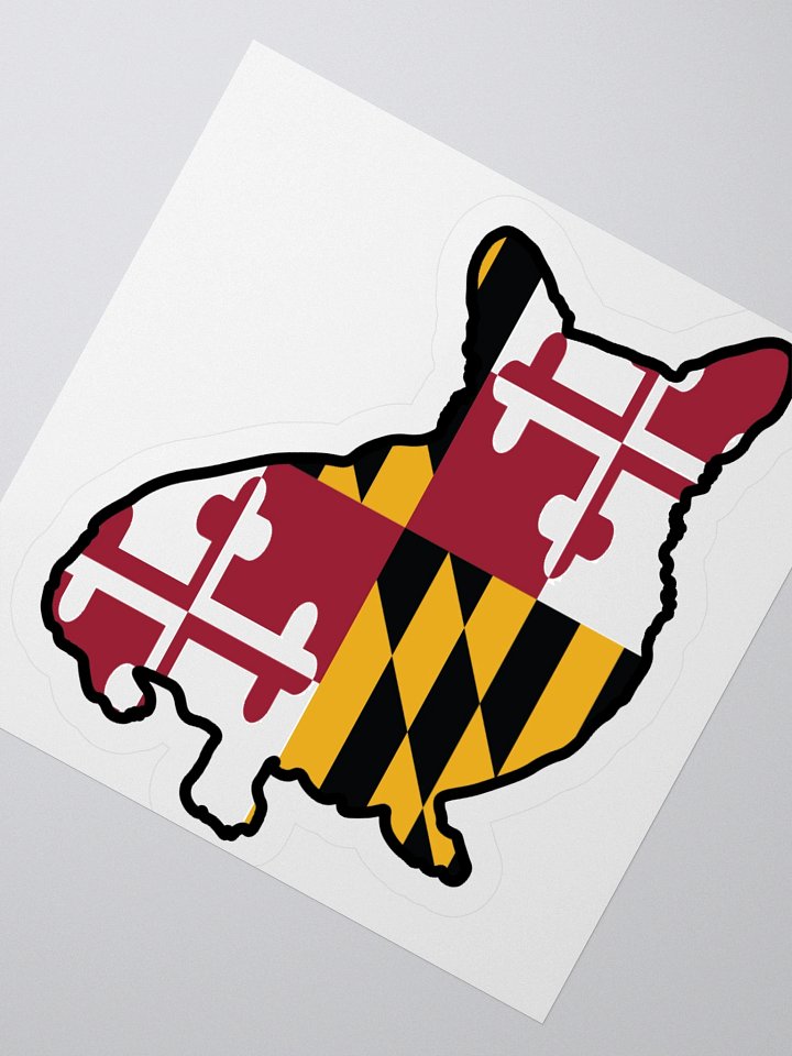 Maryland Flag Corgi Sticker product image (3)