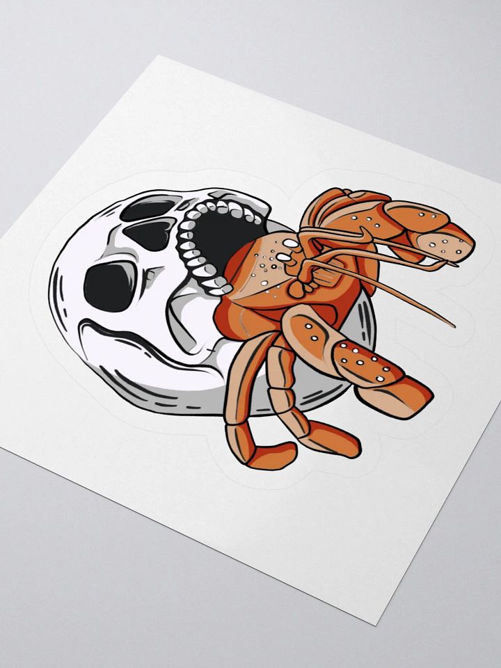 "Skull Shell Hermit" Kiss-Cut Sticker product image (3)