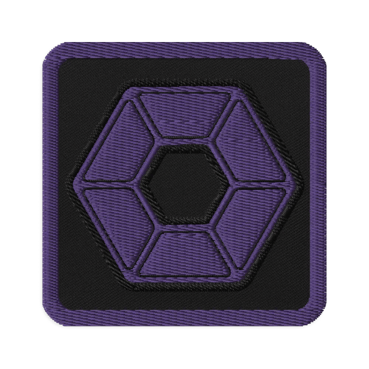 Purple Pixel Embroidered Patch product image (1)