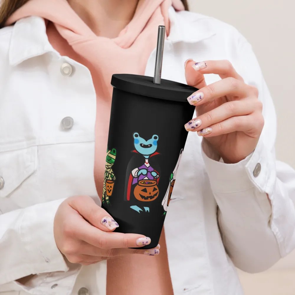 Frogoween Matte Black Tumbler product image (5)