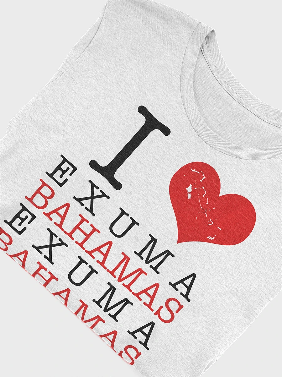 Bahamas Shirt : I Love Exuma Bahamas : Heart Bahamas Map product image (5)