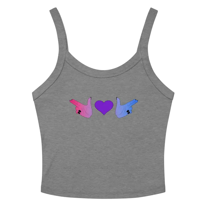 Finger Guns (bi flag) Crop Tank product image (2)