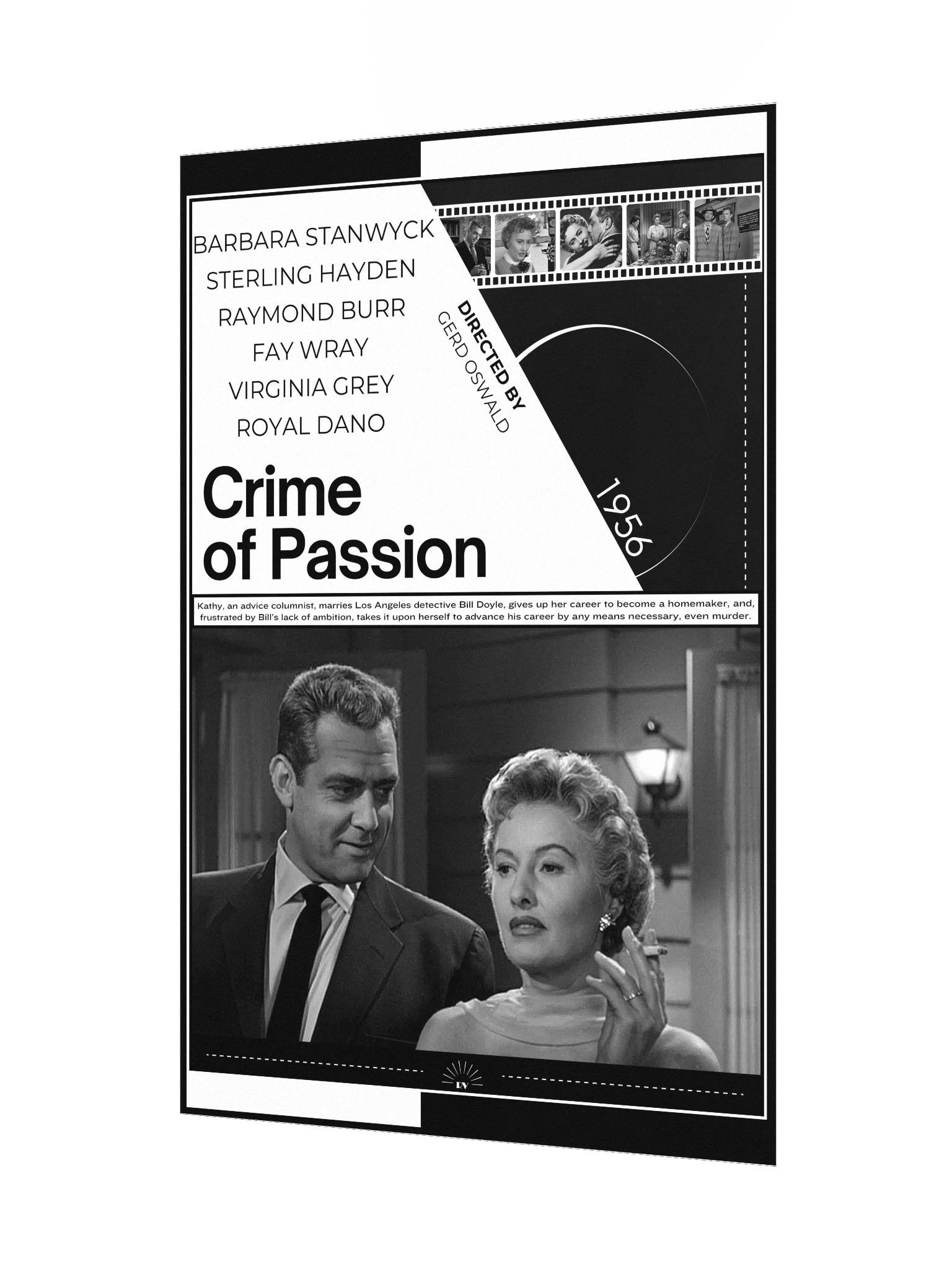 Crime of Passion with Barbara Stanwyck 1956 | Movie Poster | 12x18 Wall Art product image (3)