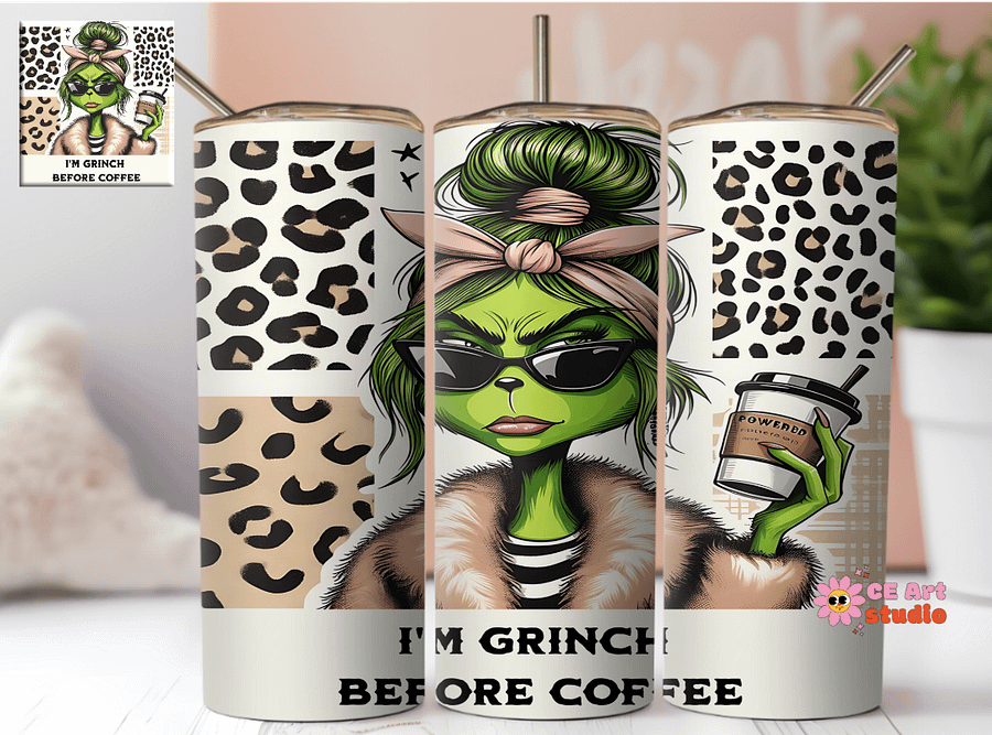 I am G*** Before Coffee Tumbler Wrap PNG product image (1)