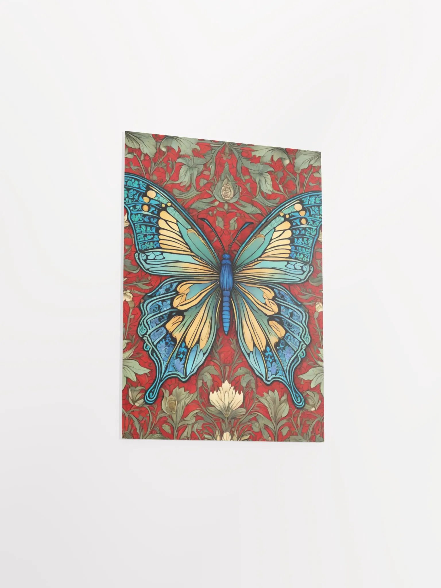 William Morris Inspired Butterfly Five Poster 5x7 inches product image (3)