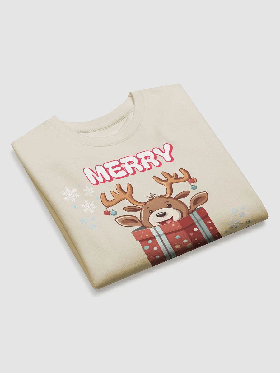 Adorable Baby Reindeer Wishing All A Merry Christmas Sweatshirt product image (20)