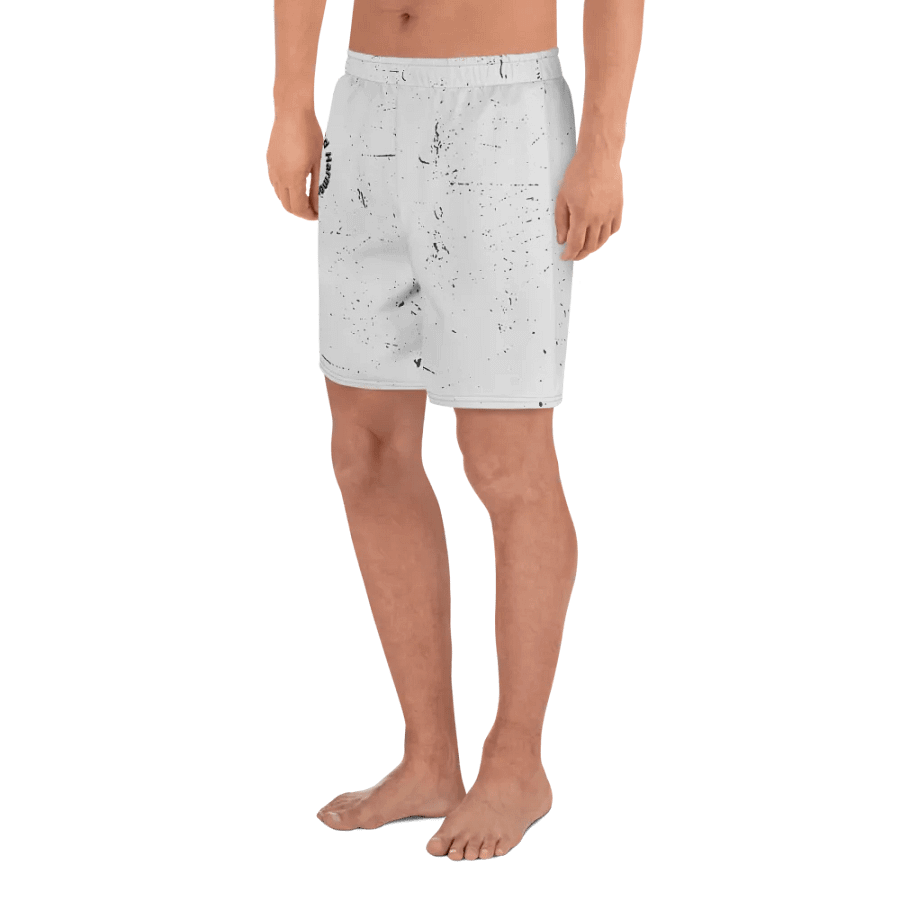 Hooves, Heart, and Harmony,Ash background filled abstract 83-All-Over Print Athletic Shorts product image (4)