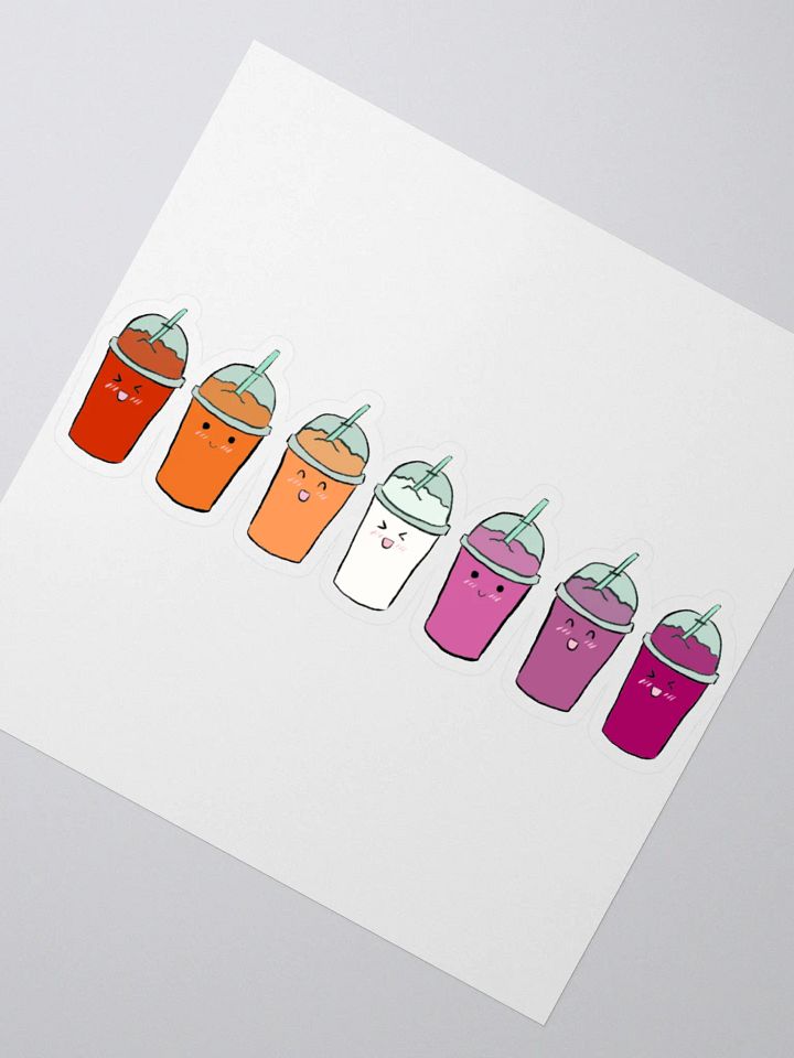 Slushie Buddies: Lesbian Flag Sticker product image (2)