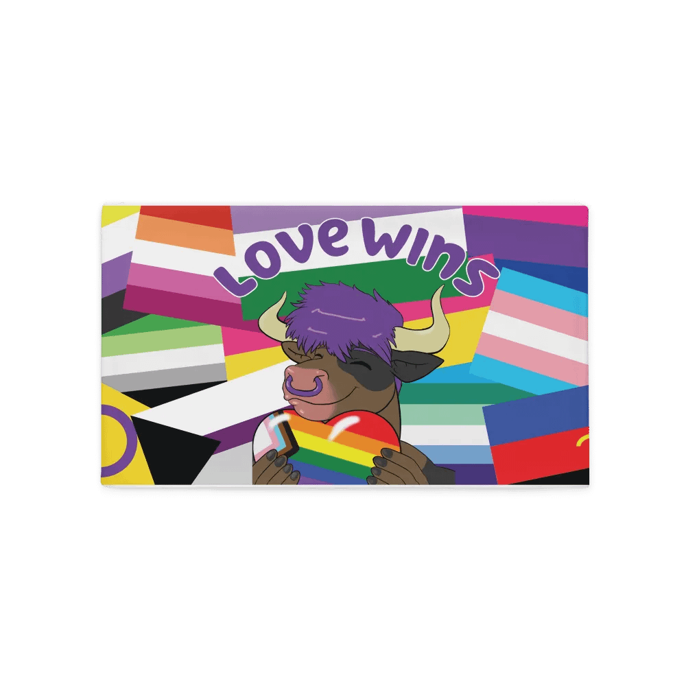 Yuuma Emotes & Love Wins Pillow Case product image (3)