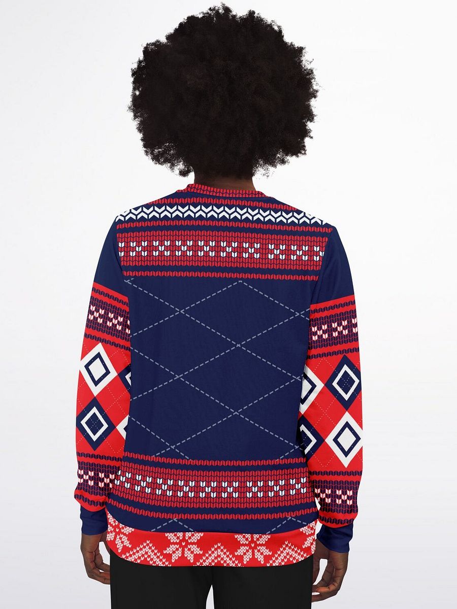 Nordic Hot Chocolate Christmas Sweatshirt | Winter Holiday Sweater | Cozy Marshmallow Gingerbread Design | Holiday Party Outfit product image (2)