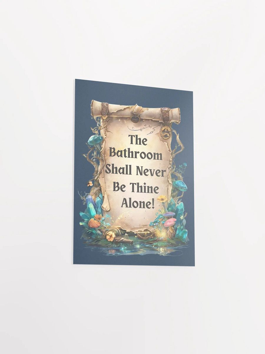 The Bathroom Shall Never Be Thine Alone – Funny Mom Wall Art, Fairytale Parenting Humor, Bathroom Decor for Moms product image (32)