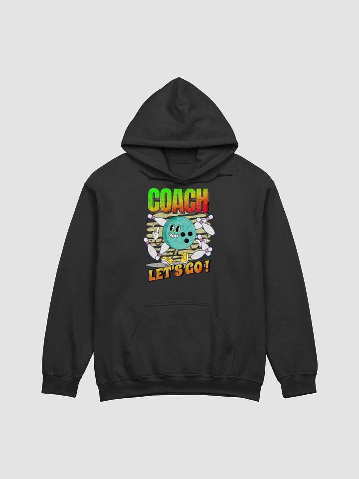 Retro Mascot Coach Bowling Energetic Hoodie product image (1)