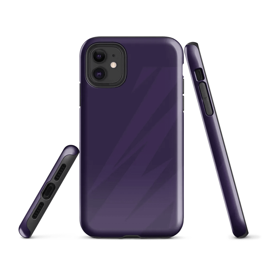 Electric Purple Lightning Tough iPhone® Case product image (1)