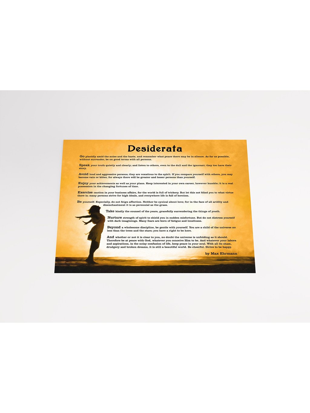 Desiderata Poem Print – Inspirational Studio Art Print product image (4)