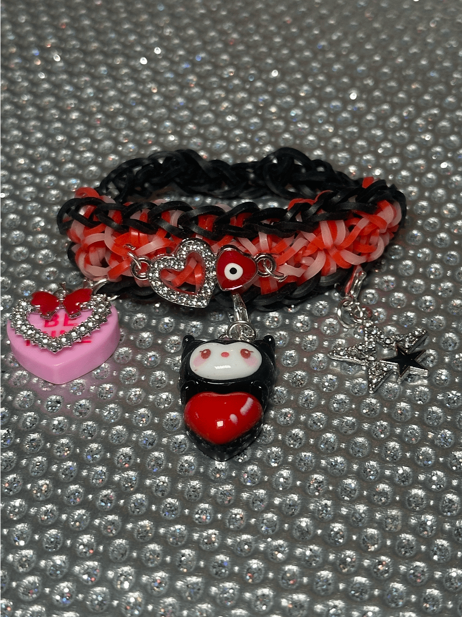 ‘ Be Mine’ Kuromi Lover Evil Eye Elastic Band Bracelet product image (3)