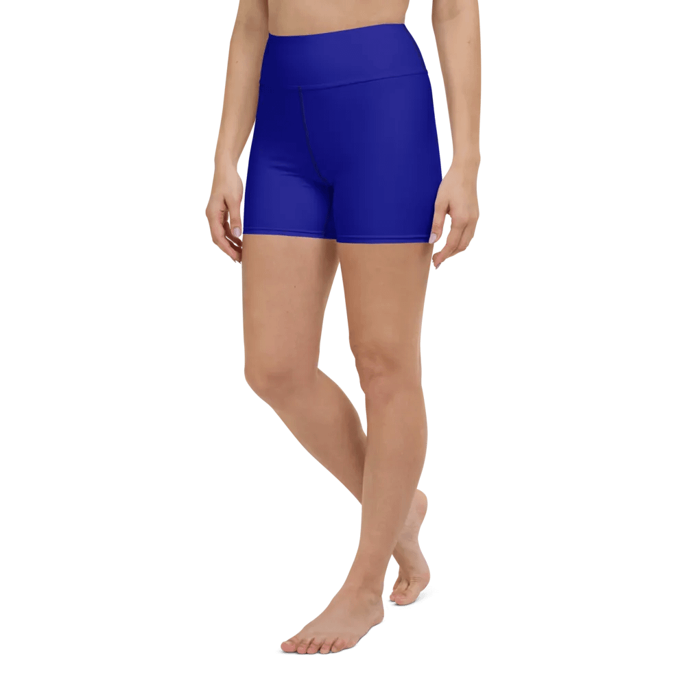 Plain Color Navy Blue Yoga Shorts product image (4)
