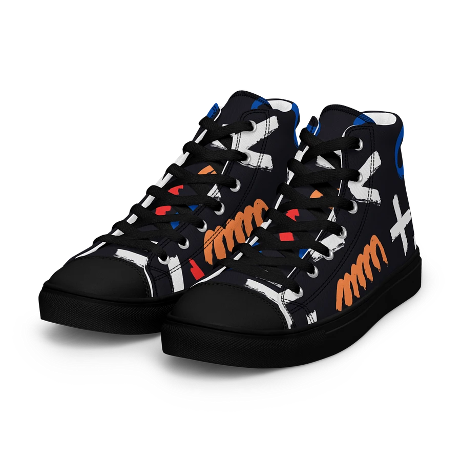 Geometry Women's High Top Canvas Shoes product image (9)