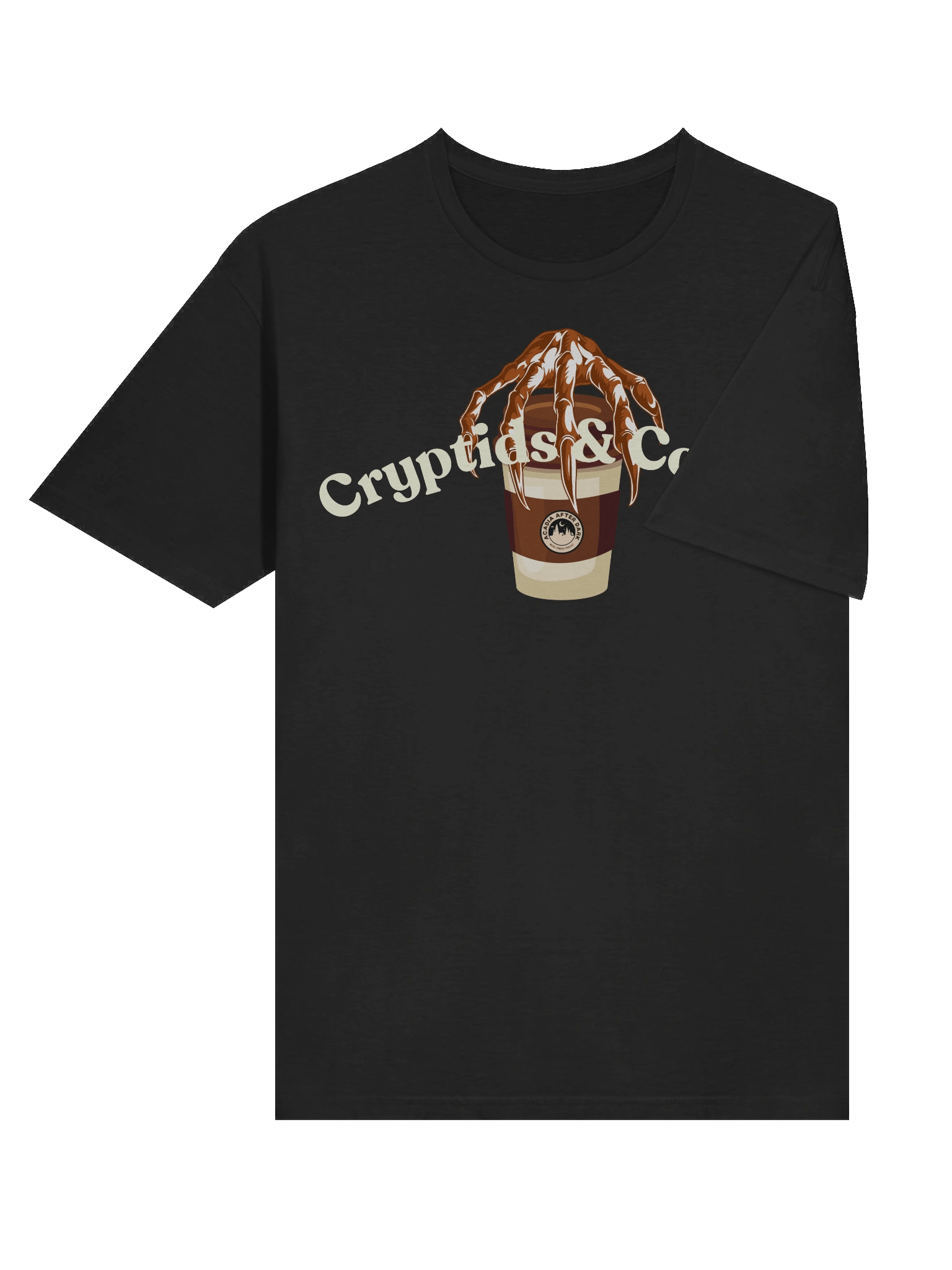 Acadia After Dark Cryptids & Coffee Unisex T-Shirt product image (51)