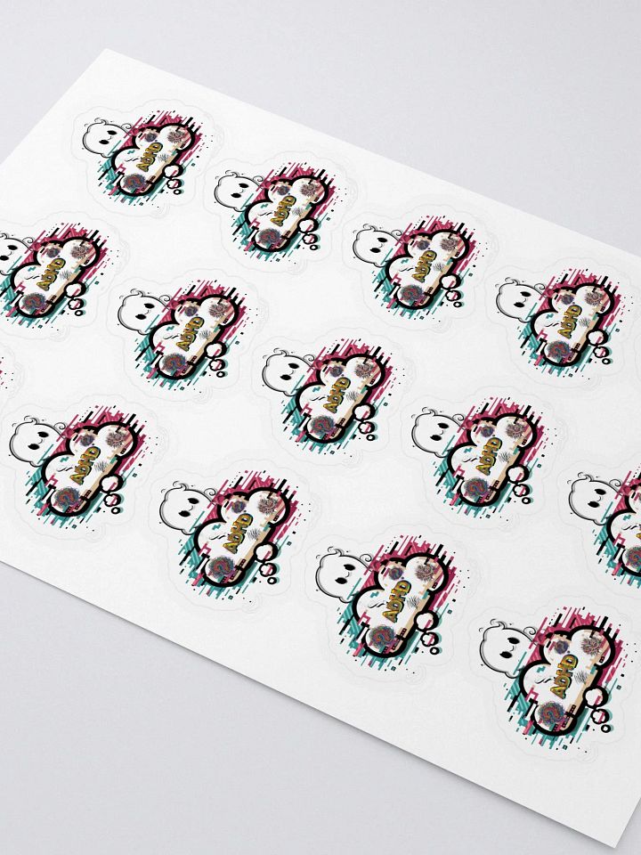 ADHD Kiss Cut Sticker Sheet product image (2)