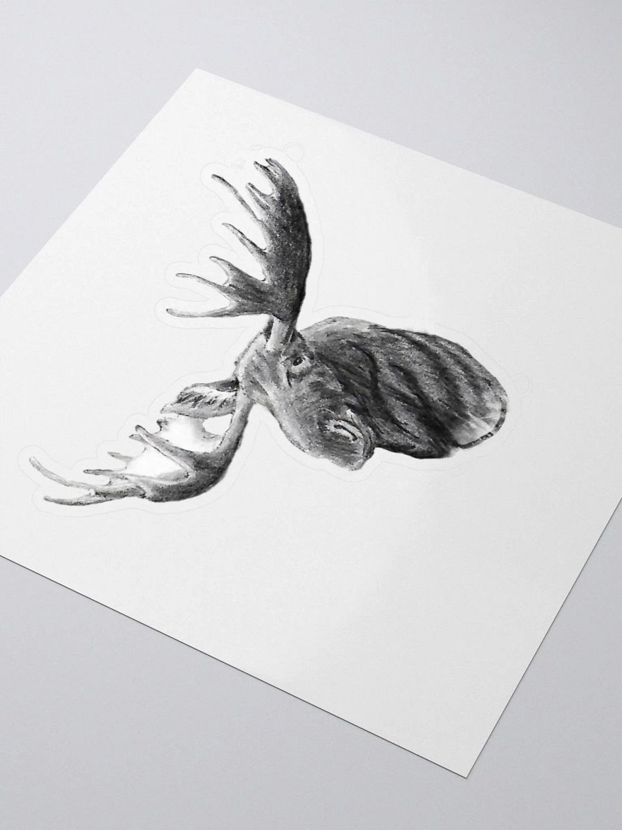 Moose Drawing Sticker product image (8)