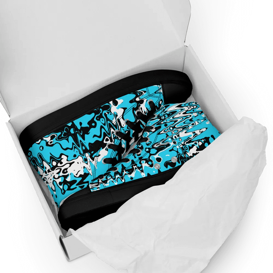 Cyberblue, high top canvas shoes (womens) product image (8)