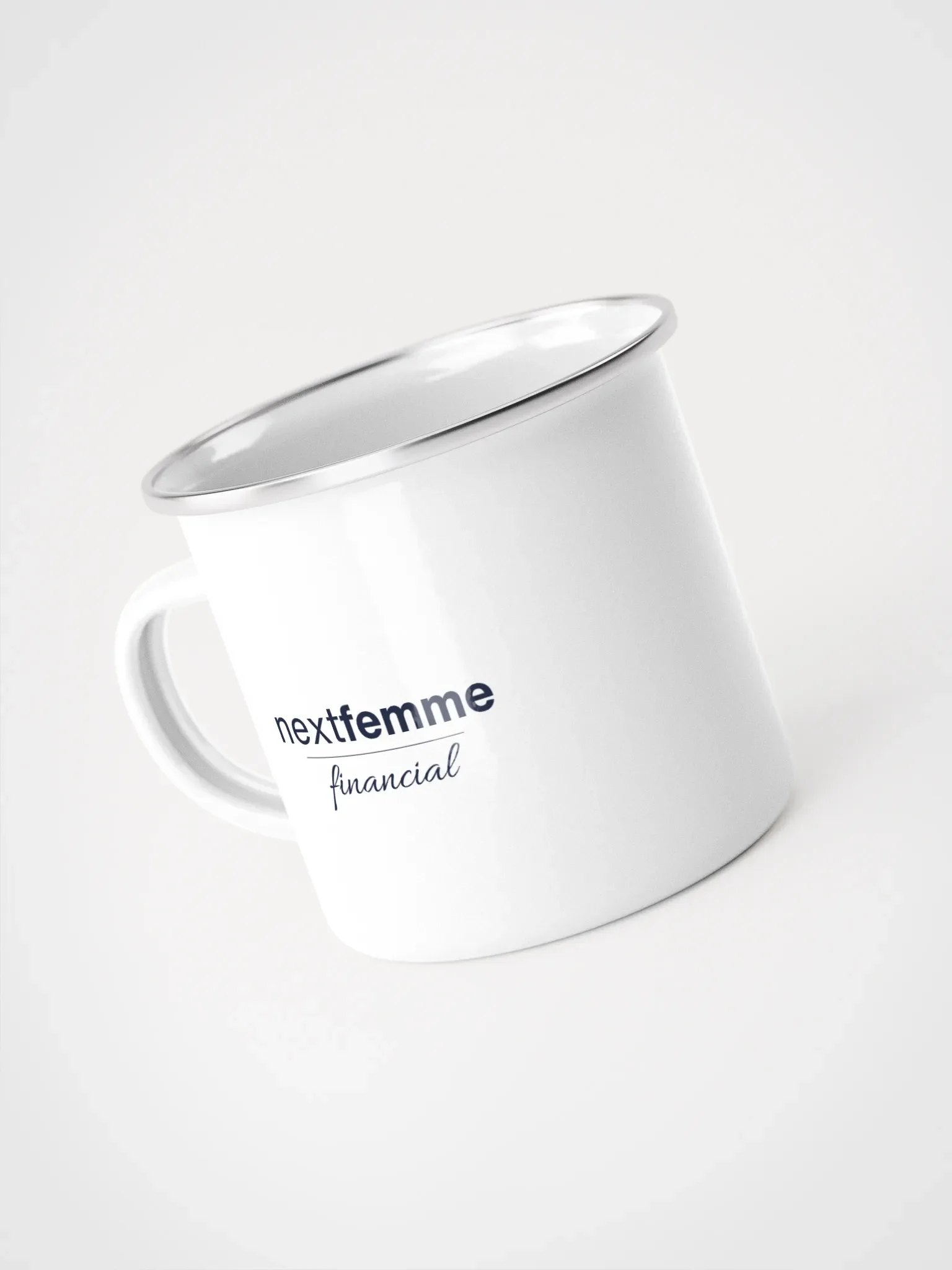 Wanderlust Enigma Enamel Mug with Navy Logotype product image (4)