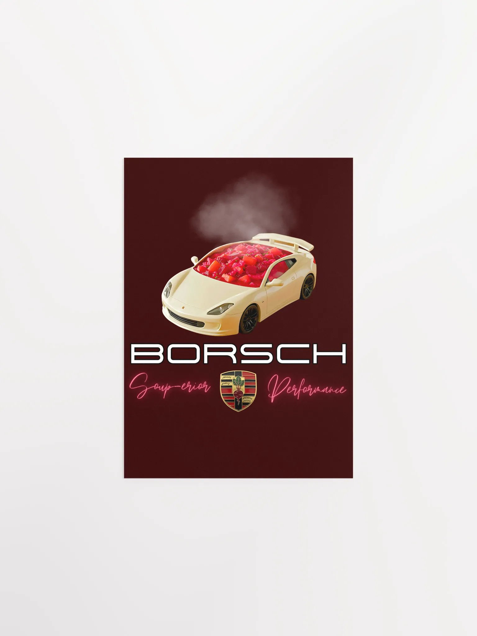 Borsch - Soup-erior Performance Funny Sports Car Poster product image (9)