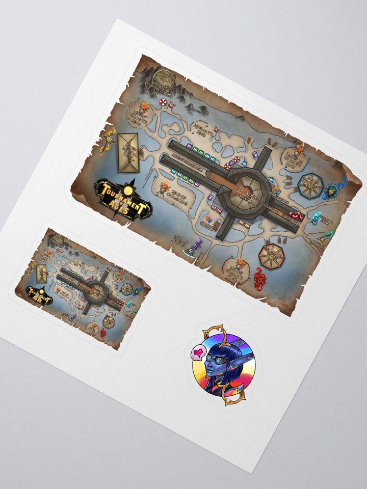Tournament of Ages - Fairegrounds Map - Sticker Sheet product image (2)