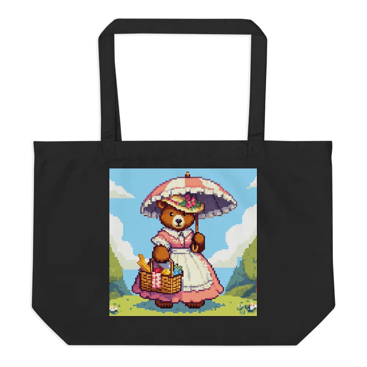 Pixel Art Momma Bear Southern Belle Cotton Tote product image (2)